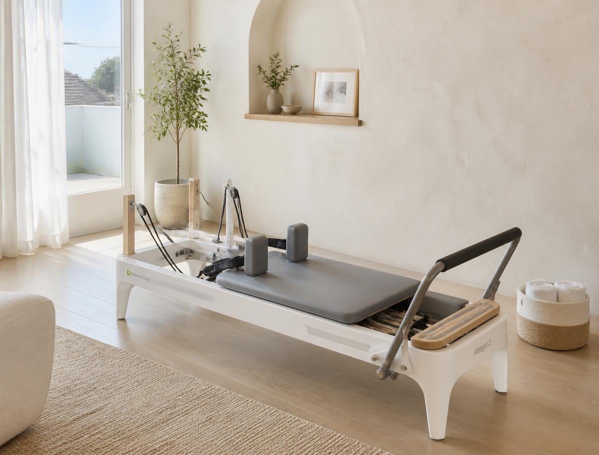 Quiet corner of the studio set up for one-on-one Pilates instruction